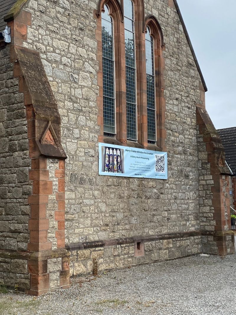 Major Restoration Underway for Clontarf's Iconic Harry Clarke Memorial Window